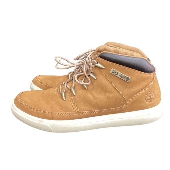 Timberland SKU 356 Mens Tan High Top  Casual Shoes Sneakers Size 9.5